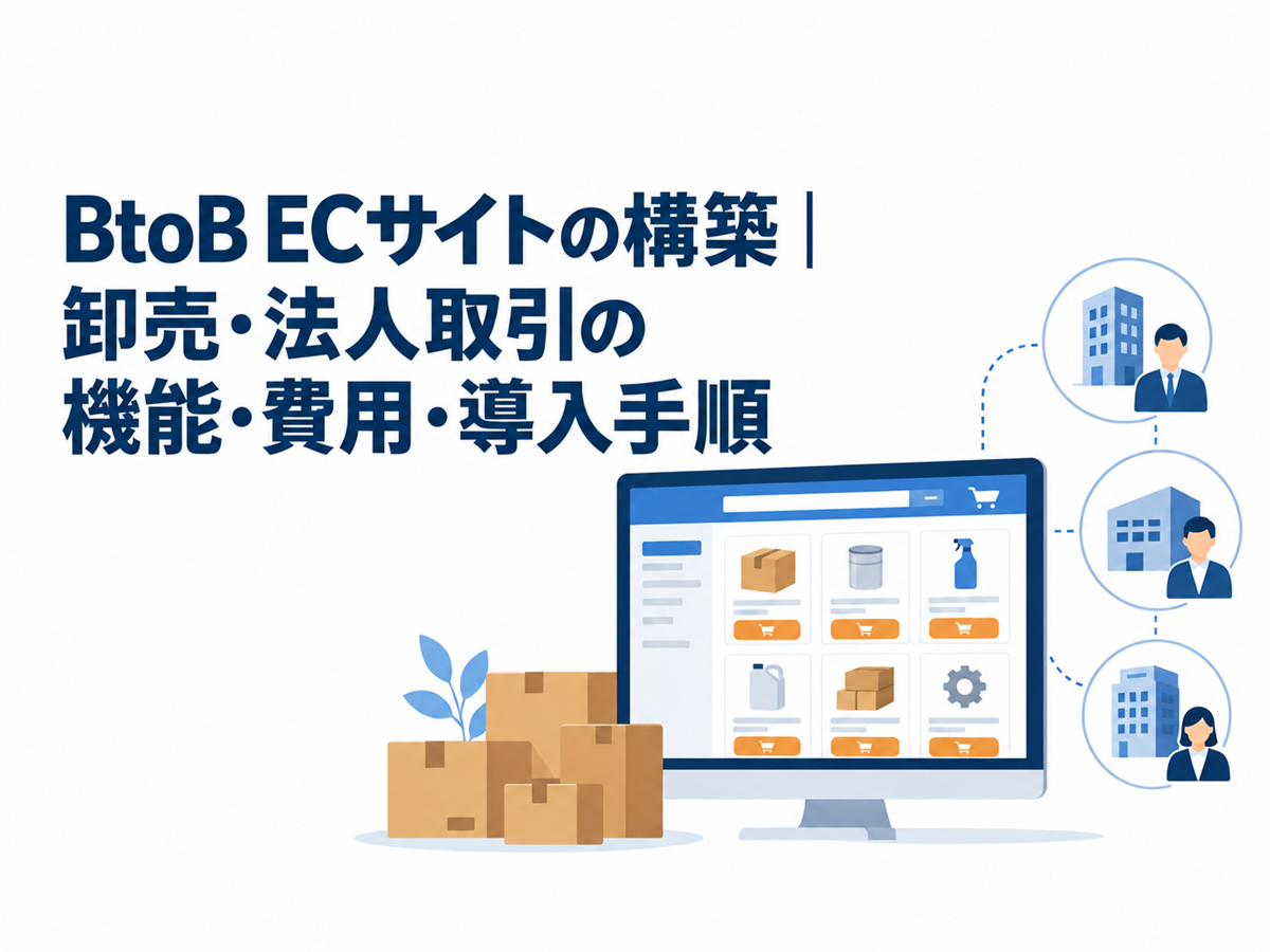BtoB ECサイトの構築｜卸売・法人取引の機能・費用・導入手順