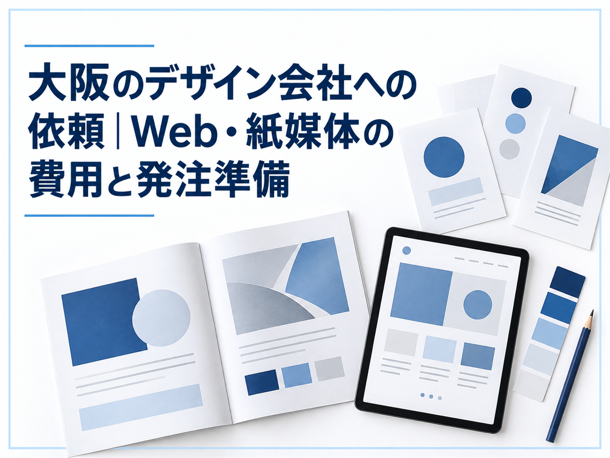 大阪のデザイン会社への依頼｜Web・紙媒体の費用と発注準備